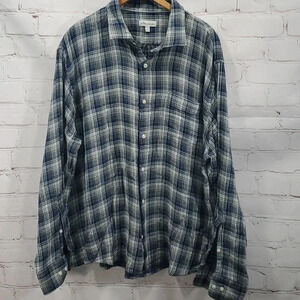 Peter Millar Long-sleeved Plaid Men's Size XXL